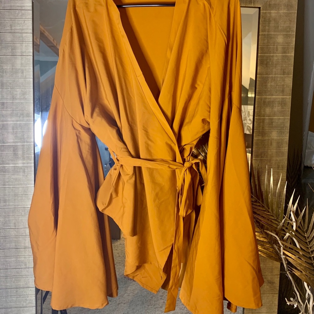 Boohoo wrap blouse